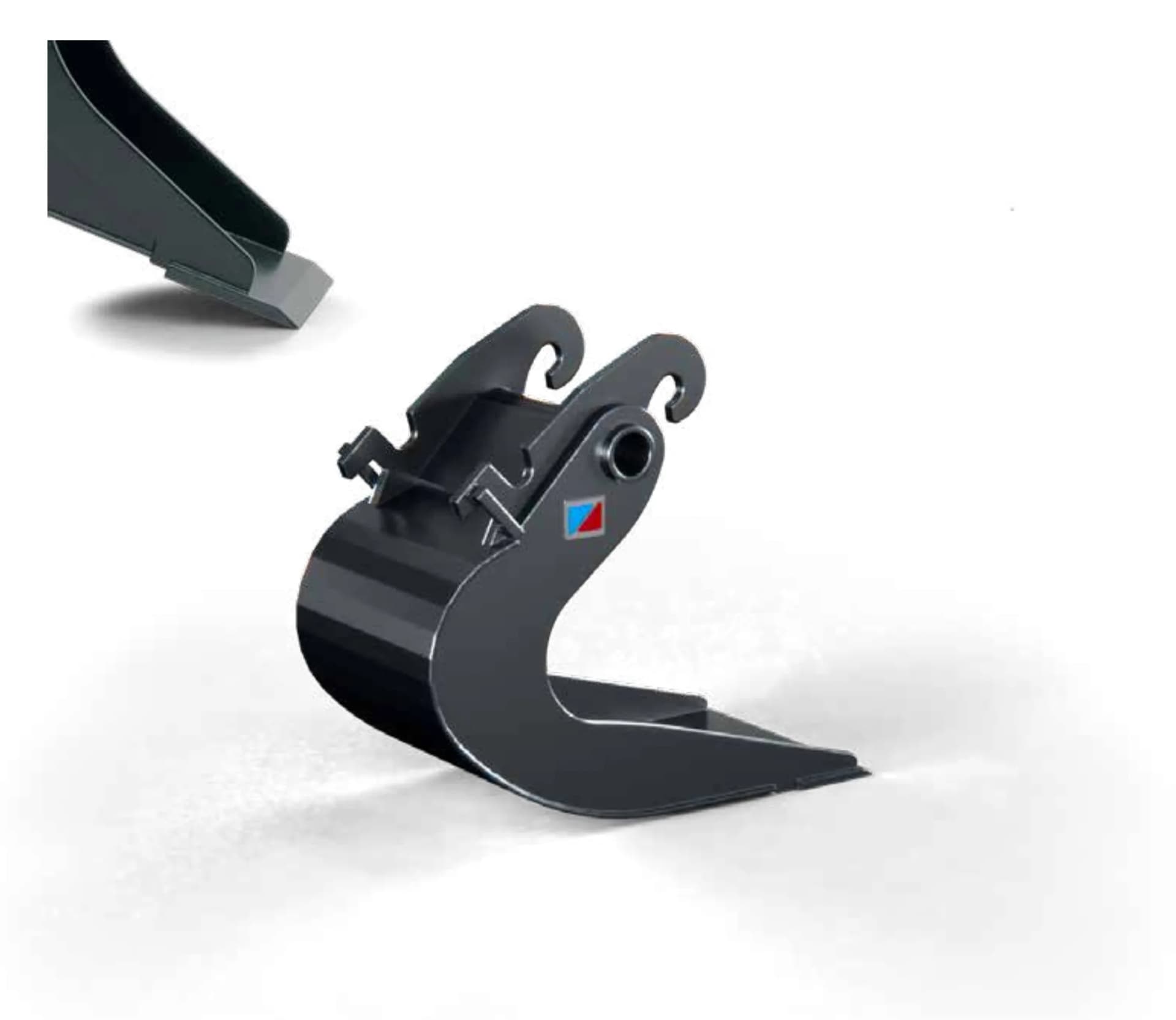 BDP mini - banaanbak voor minigraver van achteren, met de constructiedetails