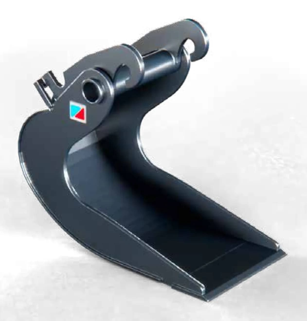BDP mini - banaanbak voor minigraver van voren, met de constructiedetails