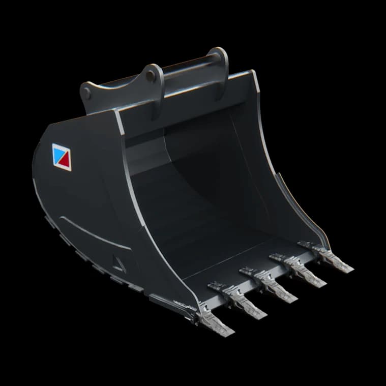 DBF - flat-top digging bucket for quick coupler
